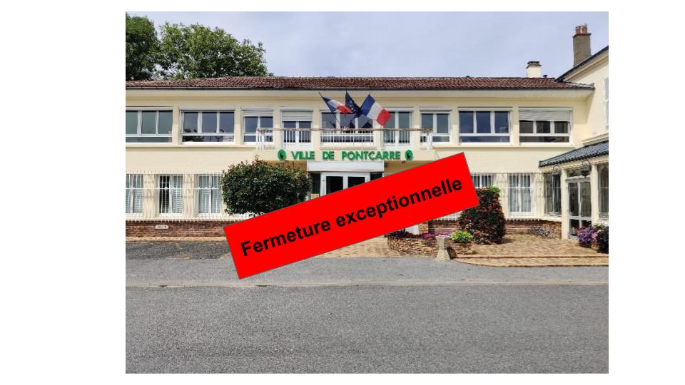 Fermeture mairie fin 2022
