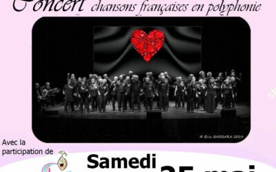 Concert de chansons françaises en polyphonie – samedi 25 mai