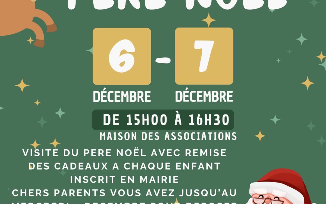 Marché de Noël 2025 avec visite du Père Noël