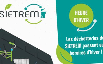 Horaires d’hiver déchetteries