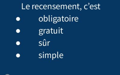 URGENT : Il est obligatoire de vous recenser !