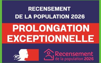 PROLONGATION EXCEPTIONNELLE – Recensement 2026
